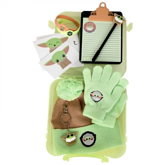 Star Wars The Mandalorian Grogu Kid's Winter Bundle Collection Green - Picture 2 of 7